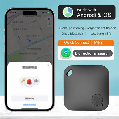 Smart Anti-Lost Bluetooth GPS Tracker Tag Locator for Car Keys and Pets Compatible with Android & Ios